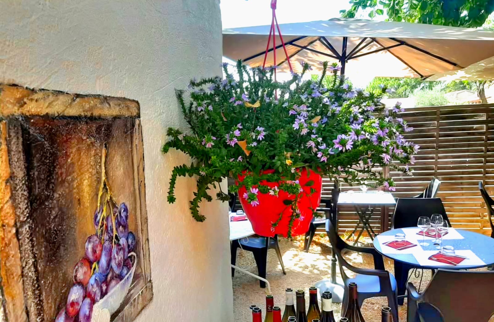 Décoration de la terrasse Au Vin sur Vin